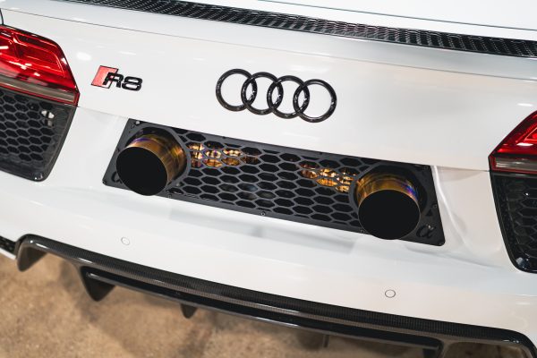 AMS Performance Audi R8 ALPHA TT Kit Center Exit Titanium Exhaust - Env 6
