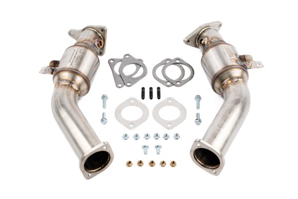 AMS Performance VR30DDTT Infiniti Q50 Q60 Nissan Z Street Lower Downpipes - 1
